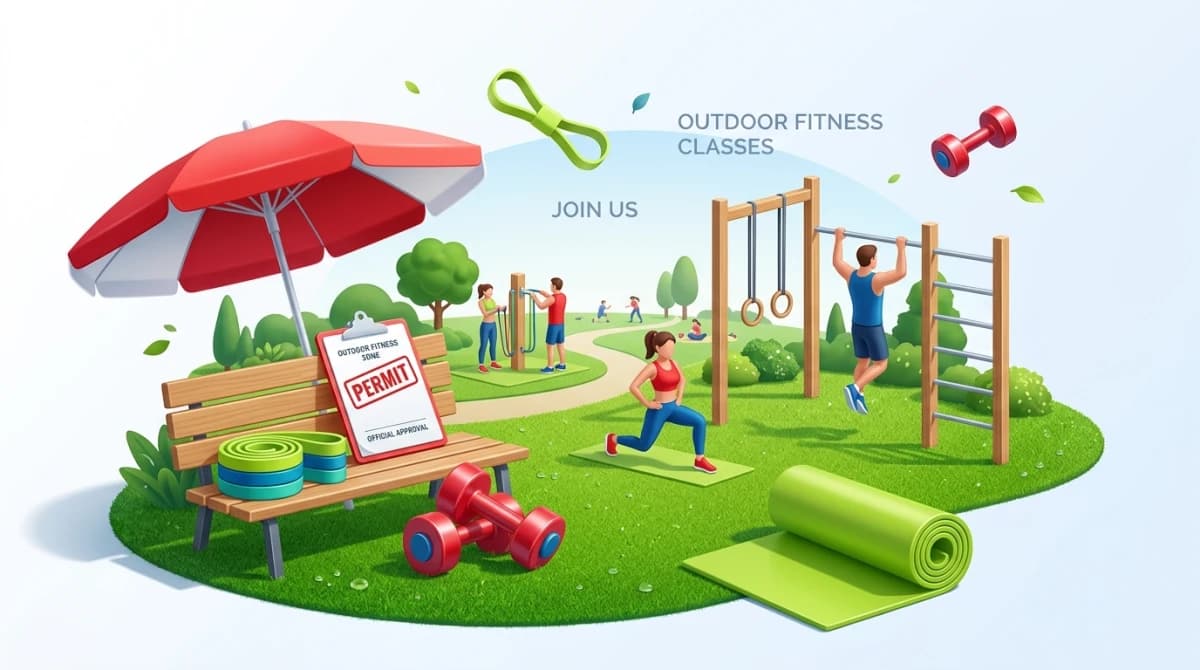 Outdoor Fitnesskurse anbieten: Organisation, Genehmigung und Praxis-Tipps